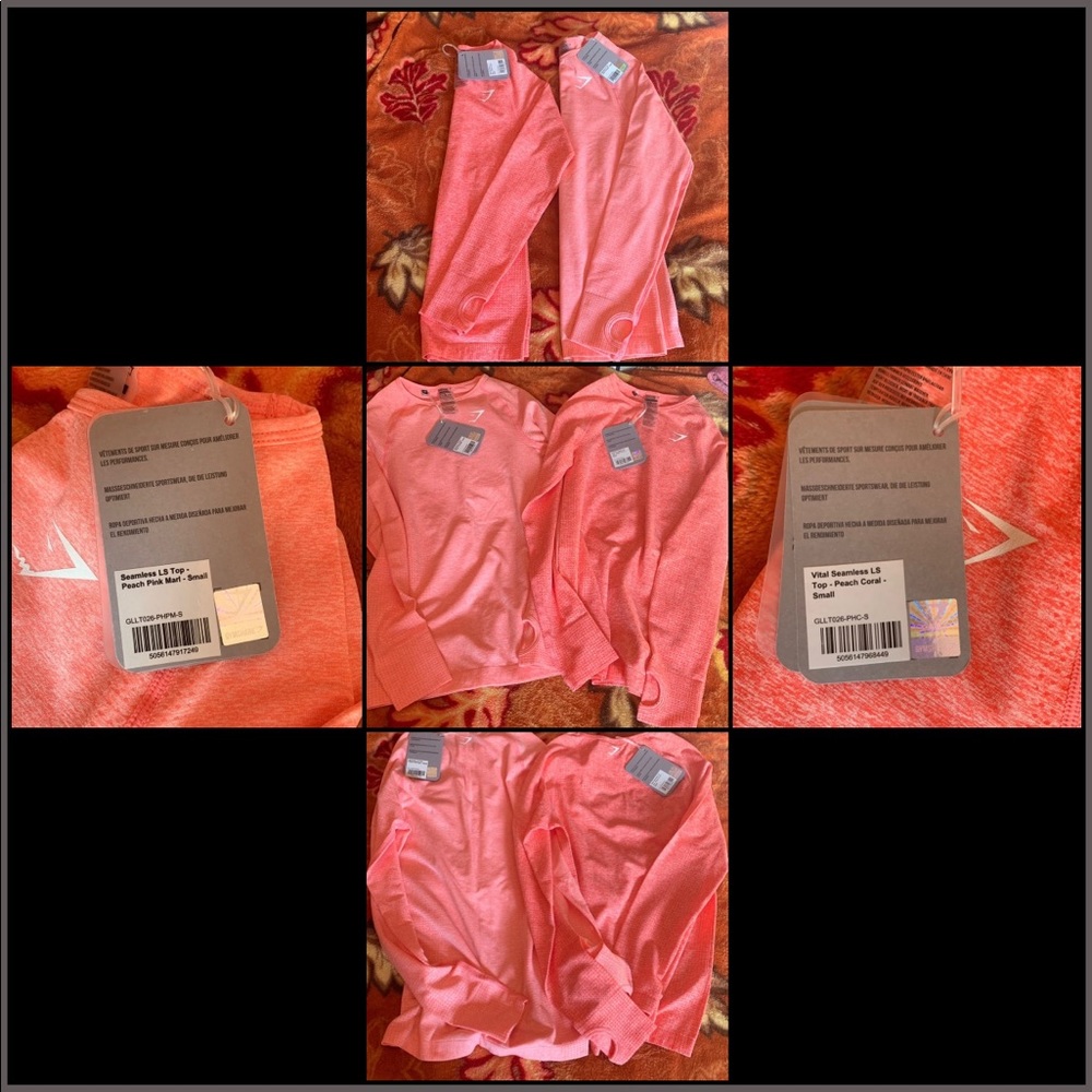 2 NWT Gymshark Vital Seamless LS